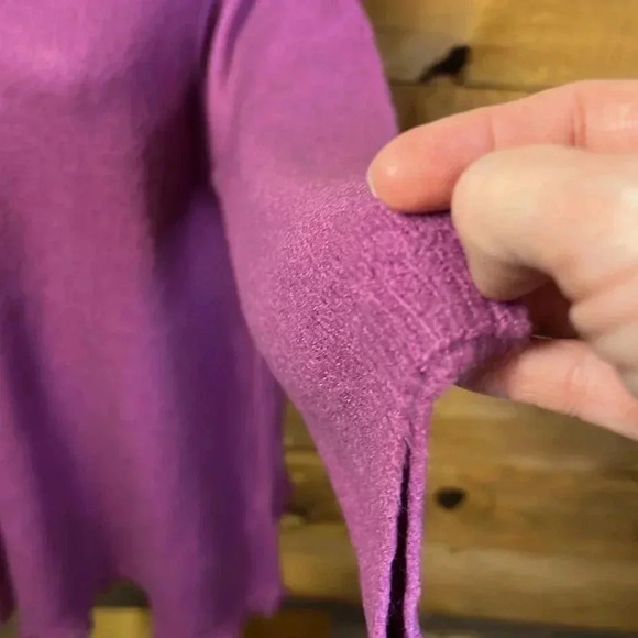 CABLE AND GAUGE WOMENS PLUS SIZE ORCHID  FRINGE AND HEM PULLOVER SIZE 14/16‎ - Picture 11 of 11